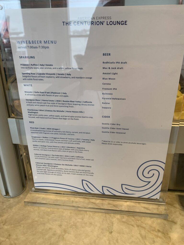 Flying Business reviews the American Express Centurion Lounge at B-Gates in Seattle-Tacoma Airport. Available to American Express Platinum Card holders.