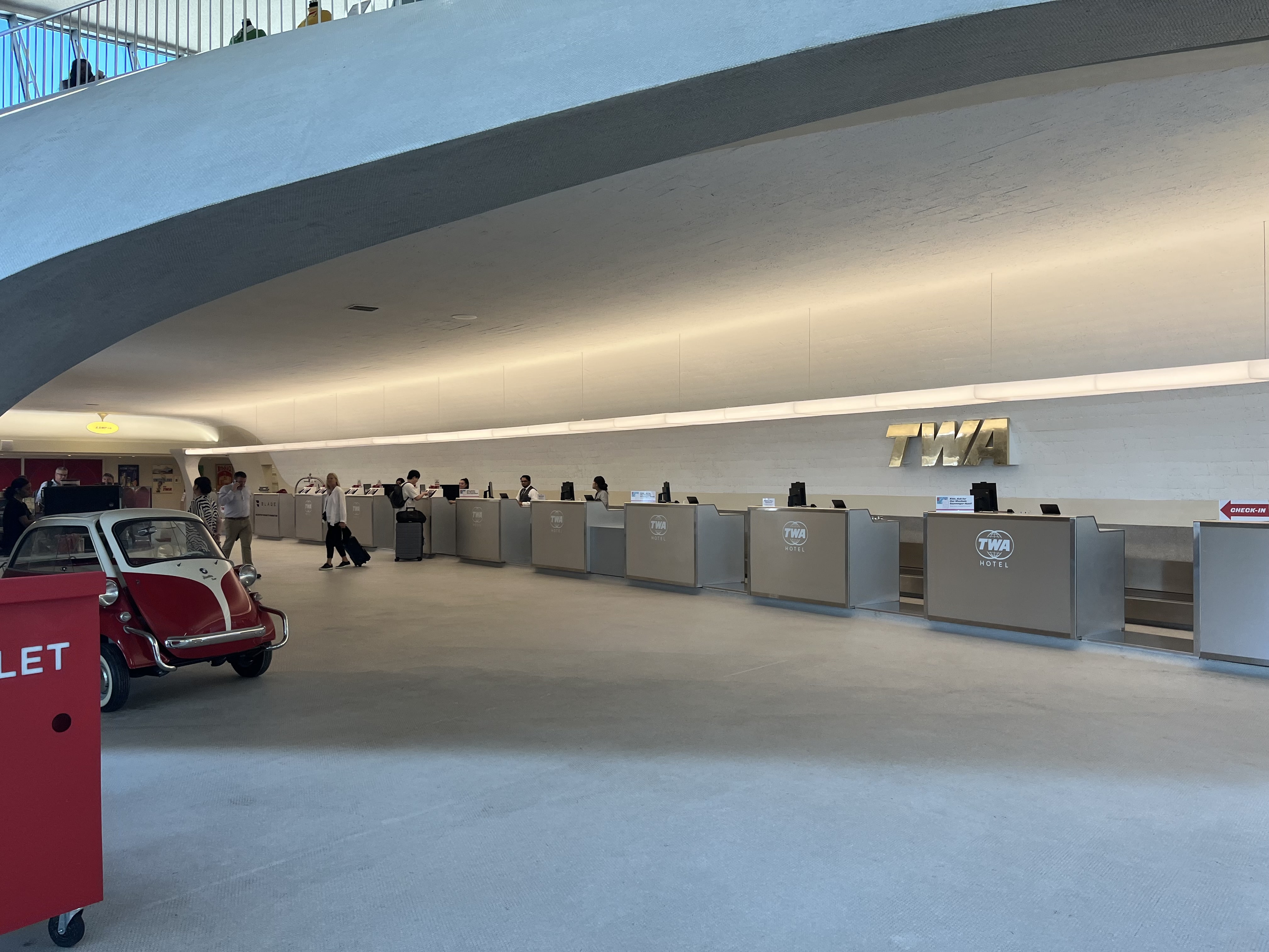 Neil Scrivener reviews the TWA Hotel in JFK's Terminal 5, in New York. John F Kennedy Airport - hotel review.