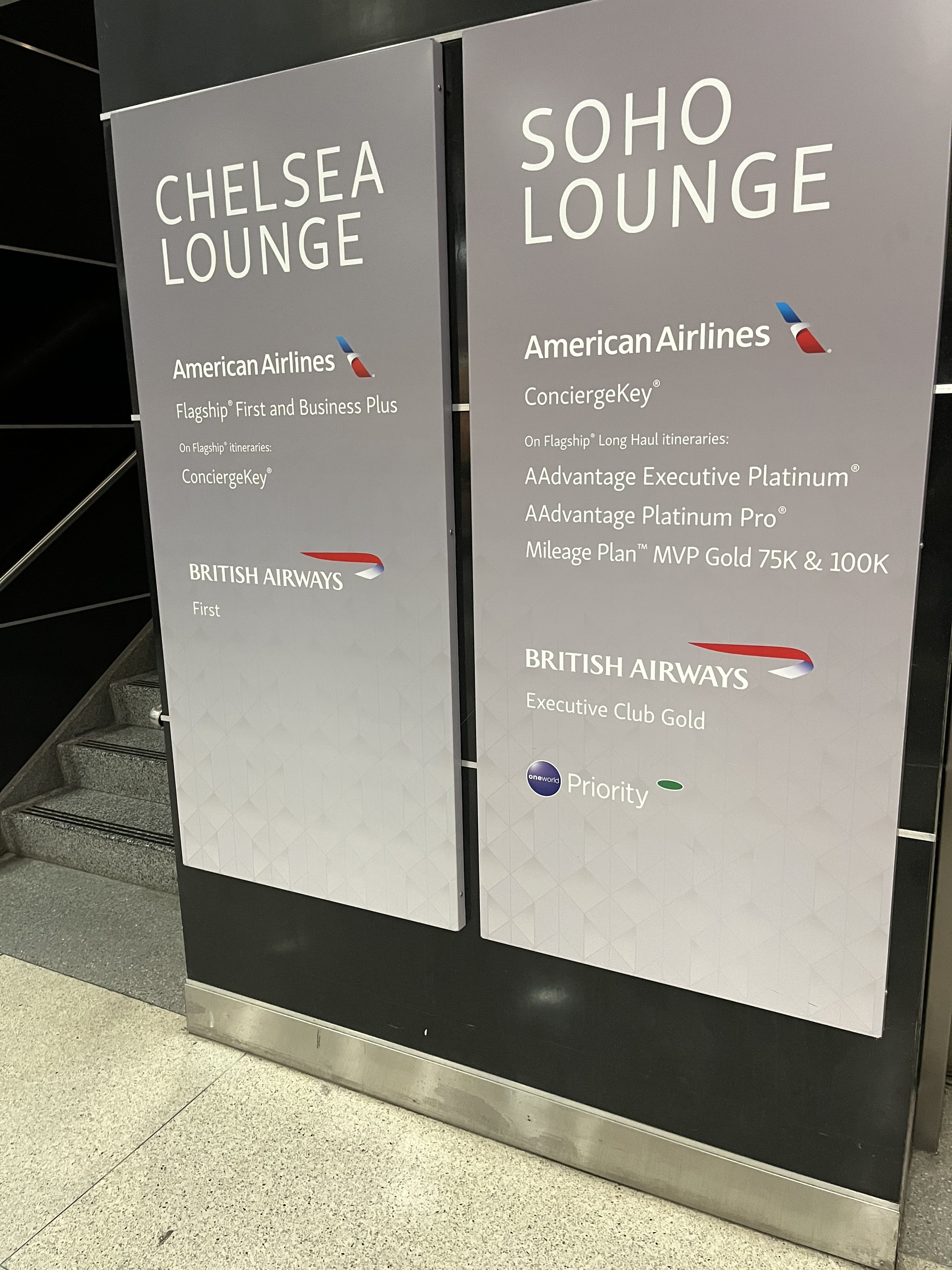 Neil Scrivener reviews the American Airlines/British Airways Soho Lounge in JFK's Terminal 8 - New York John F Kennedy Airport.